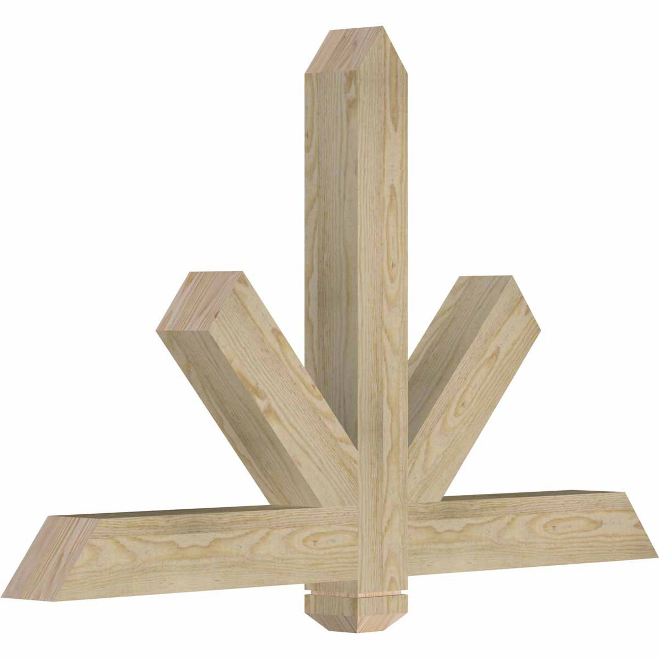 15/12 Pitch Kennewick Rough Sawn Timber Gable Bracket GBW048X30X0404KEN00RDF