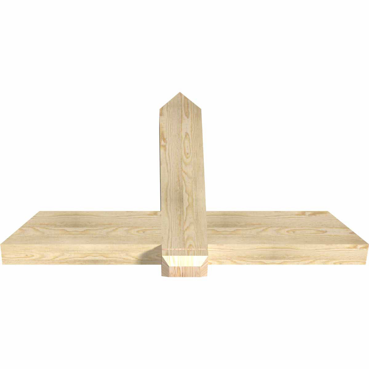 15/12 Pitch Eugene Rough Sawn Timber Gable Bracket GBW048X30X0406EUG00RDF