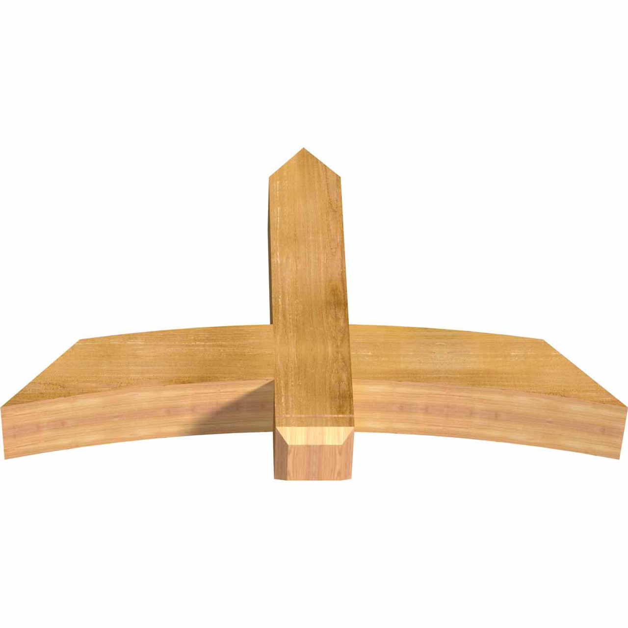 15/12 Pitch Bellingham Rough Sawn Timber Gable Bracket GBW048X30X0606BEL00RWR