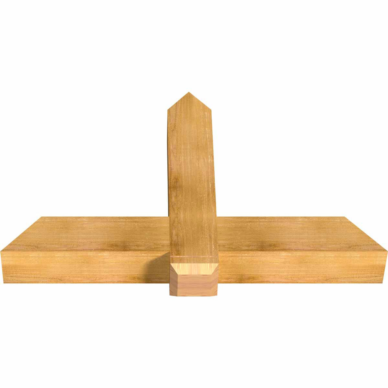 15/12 Pitch Eugene Rough Sawn Timber Gable Bracket GBW048X30X0606EUG00RWR