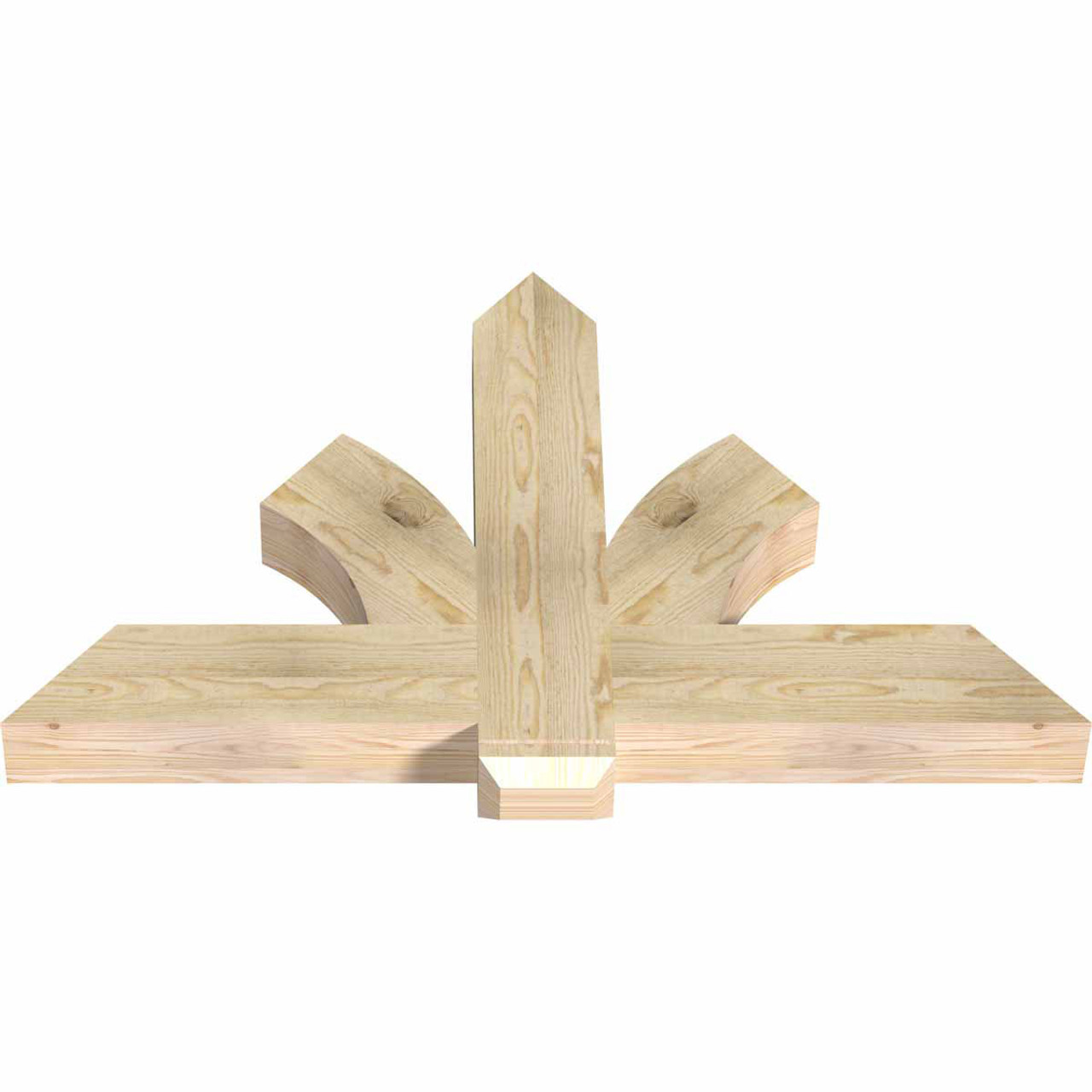 15/12 Pitch Redmond Rough Sawn Timber Gable Bracket GBW048X30X0406RED00RDF