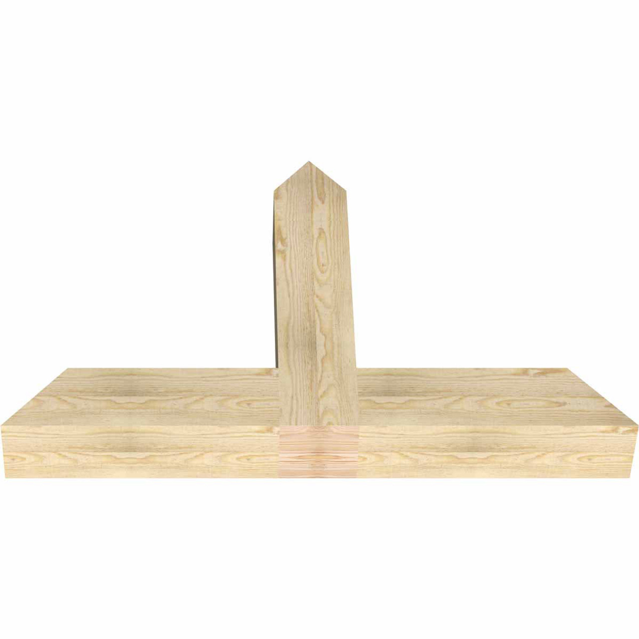 15/12 Pitch Portland Rough Sawn Timber Gable Bracket GBW048X30X0606POR00RDF