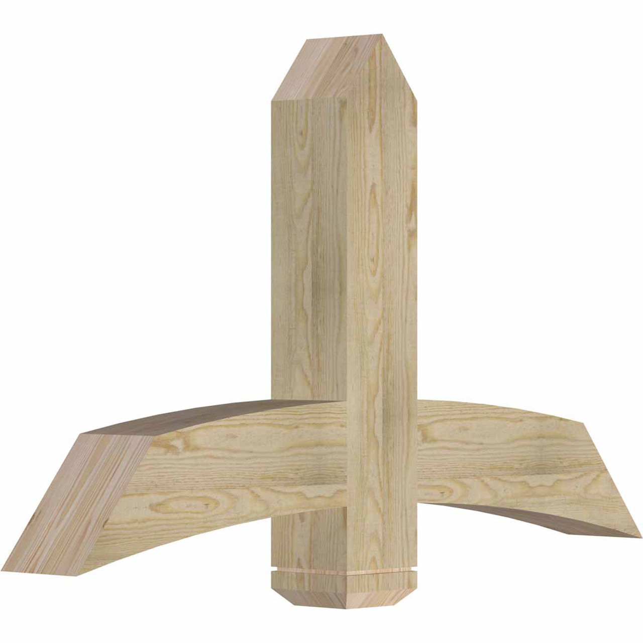 15/12 Pitch Bellingham Rough Sawn Timber Gable Bracket GBW048X30X0606BEL00RDF