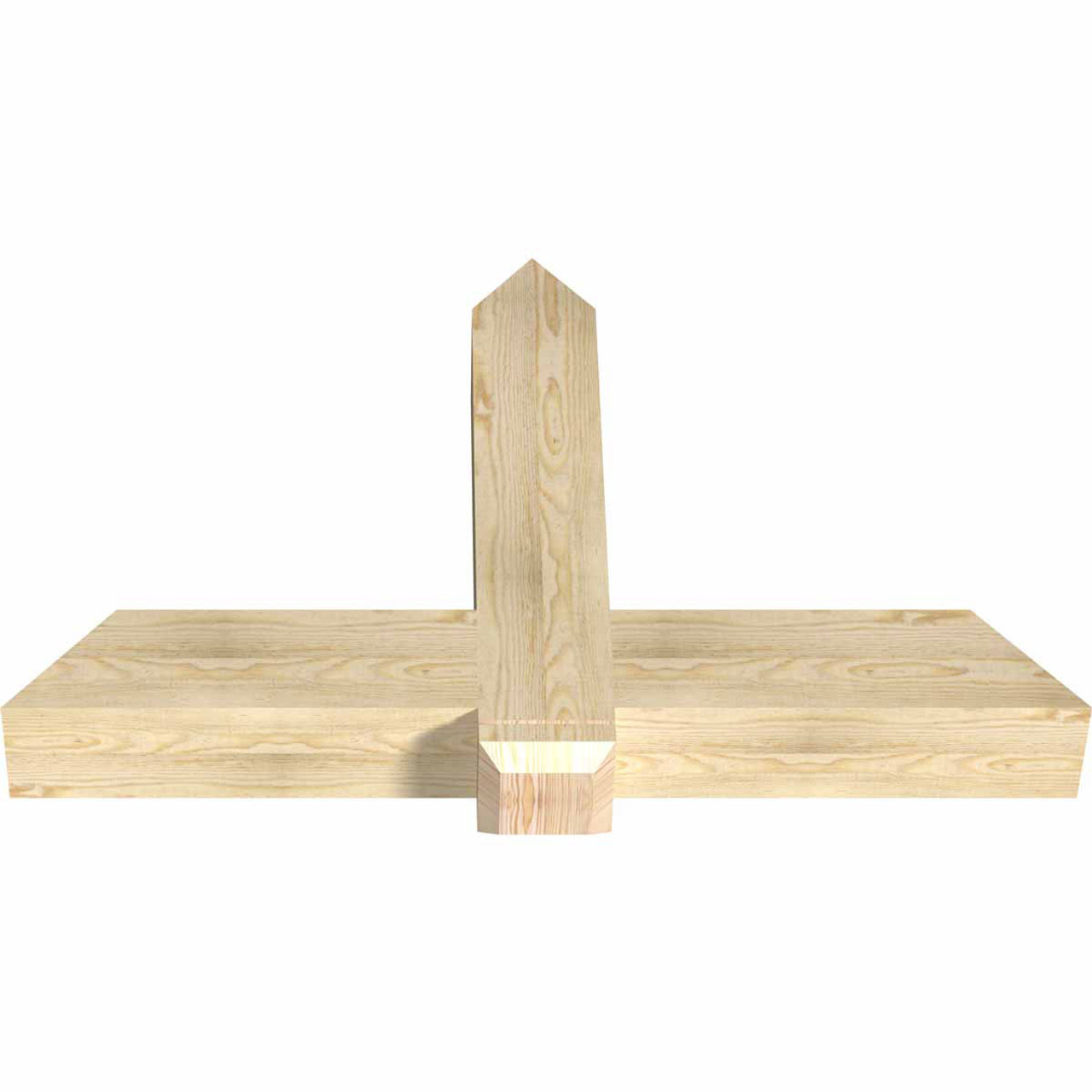 15/12 Pitch Eugene Rough Sawn Timber Gable Bracket GBW048X30X0606EUG00RDF