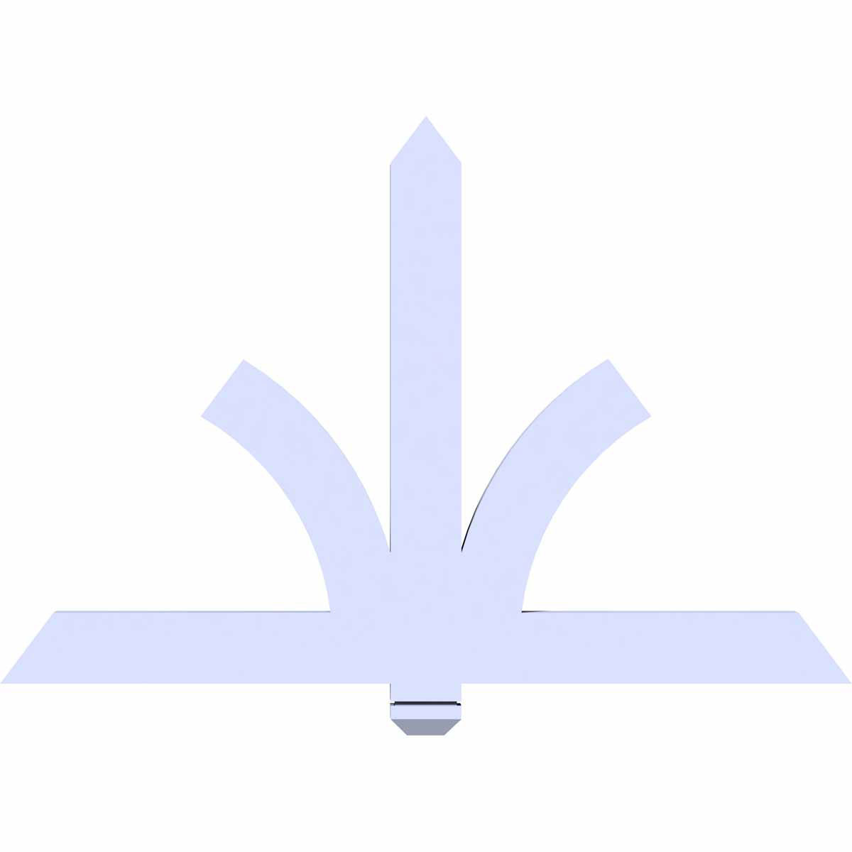 16/12 Pitch Redmond Rough Sawn Timber Gable Bracket GBW048X32X0204RED00RWR