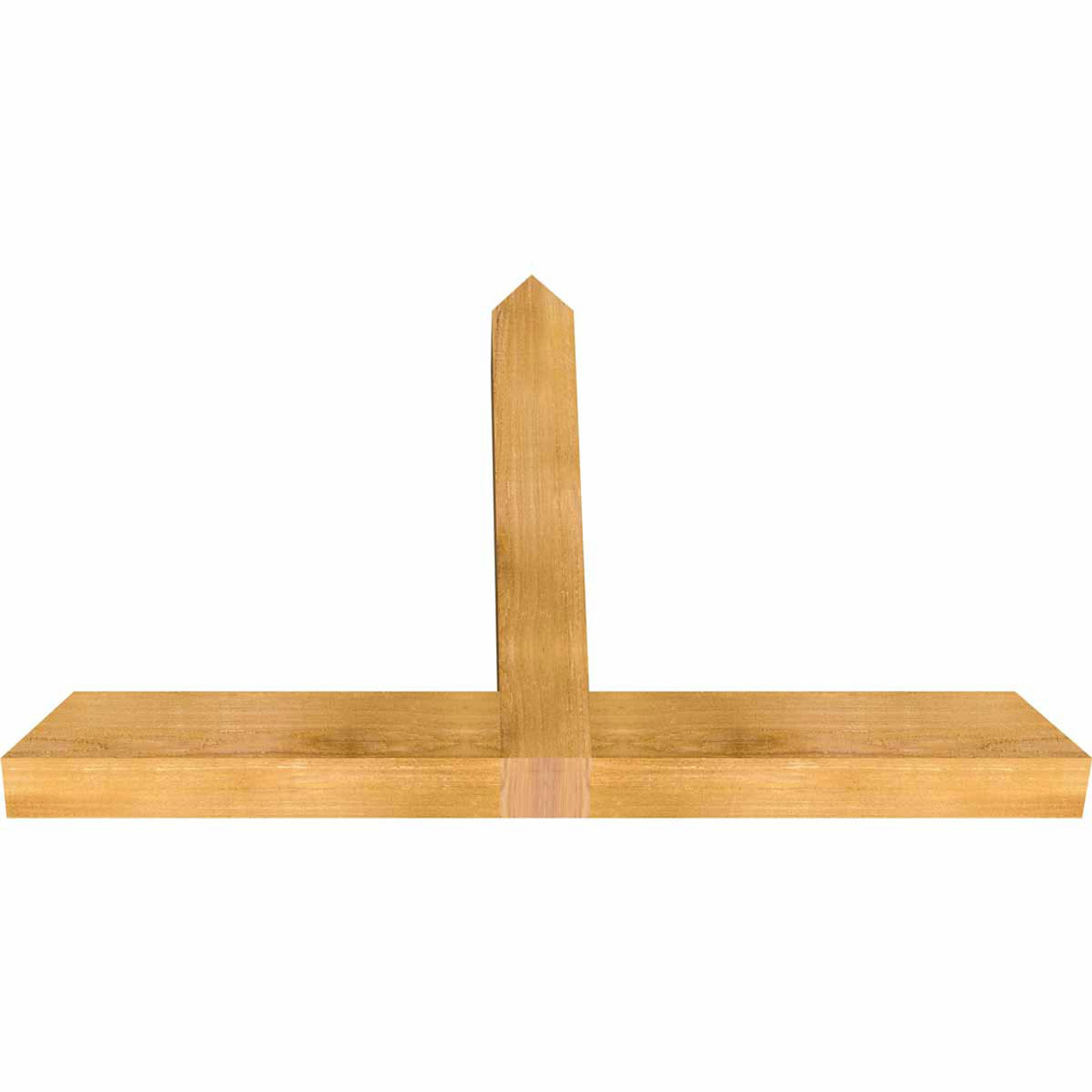 16/12 Pitch Portland Rough Sawn Timber Gable Bracket GBW048X32X0404POR00RWR