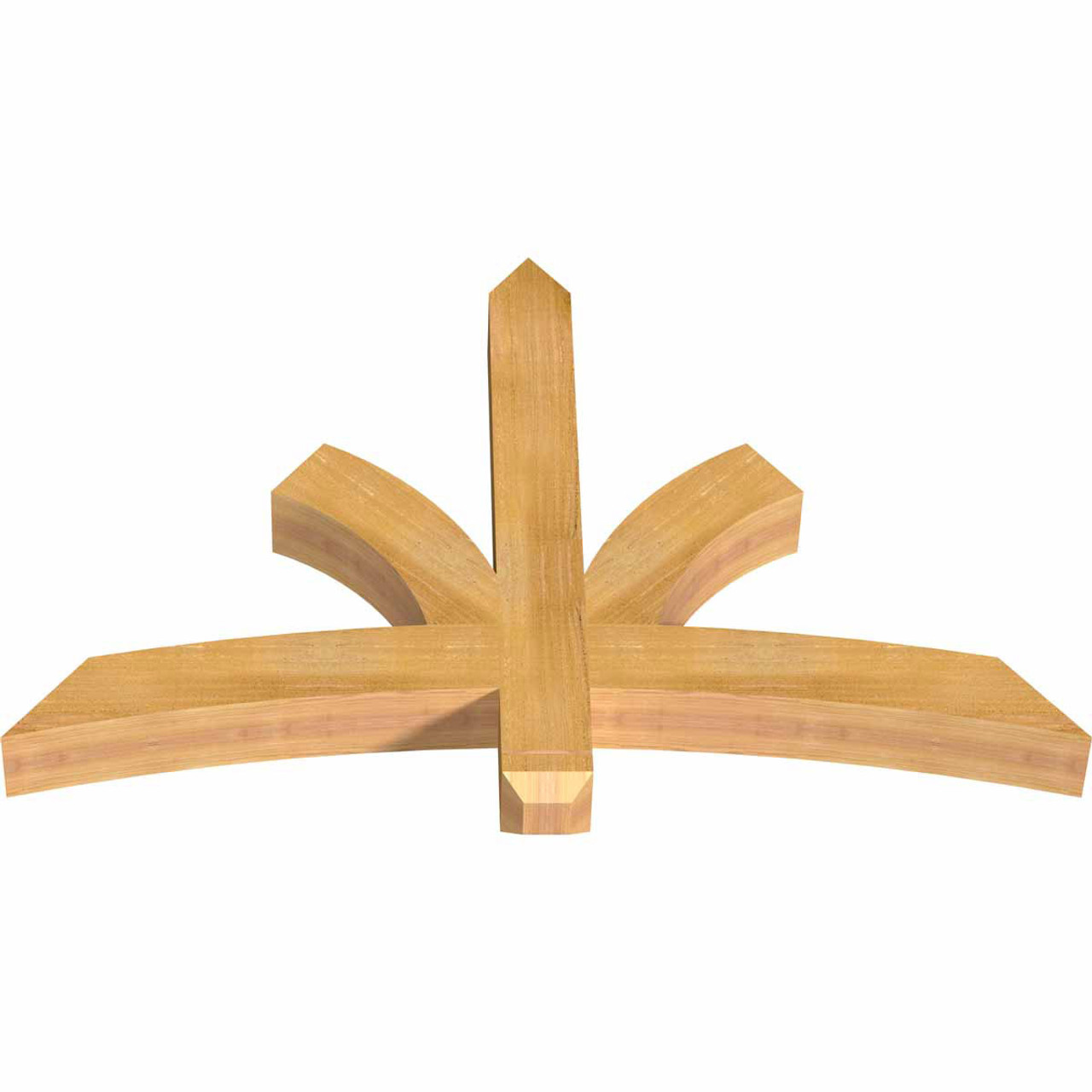 16/12 Pitch Davenport Rough Sawn Timber Gable Bracket GBW048X32X0404DAV00RWR