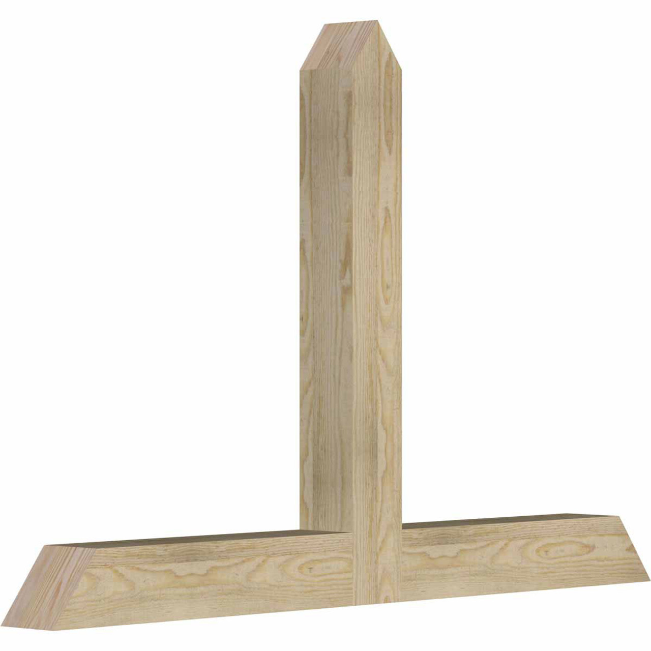 16/12 Pitch Portland Rough Sawn Timber Gable Bracket GBW048X32X0404POR00RDF