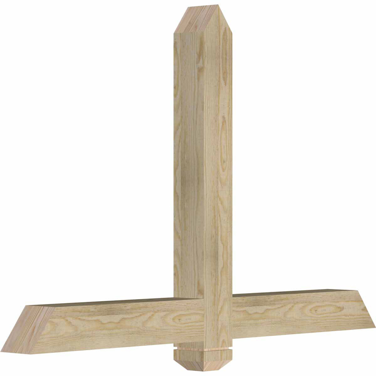 16/12 Pitch Eugene Rough Sawn Timber Gable Bracket GBW048X32X0404EUG00RDF