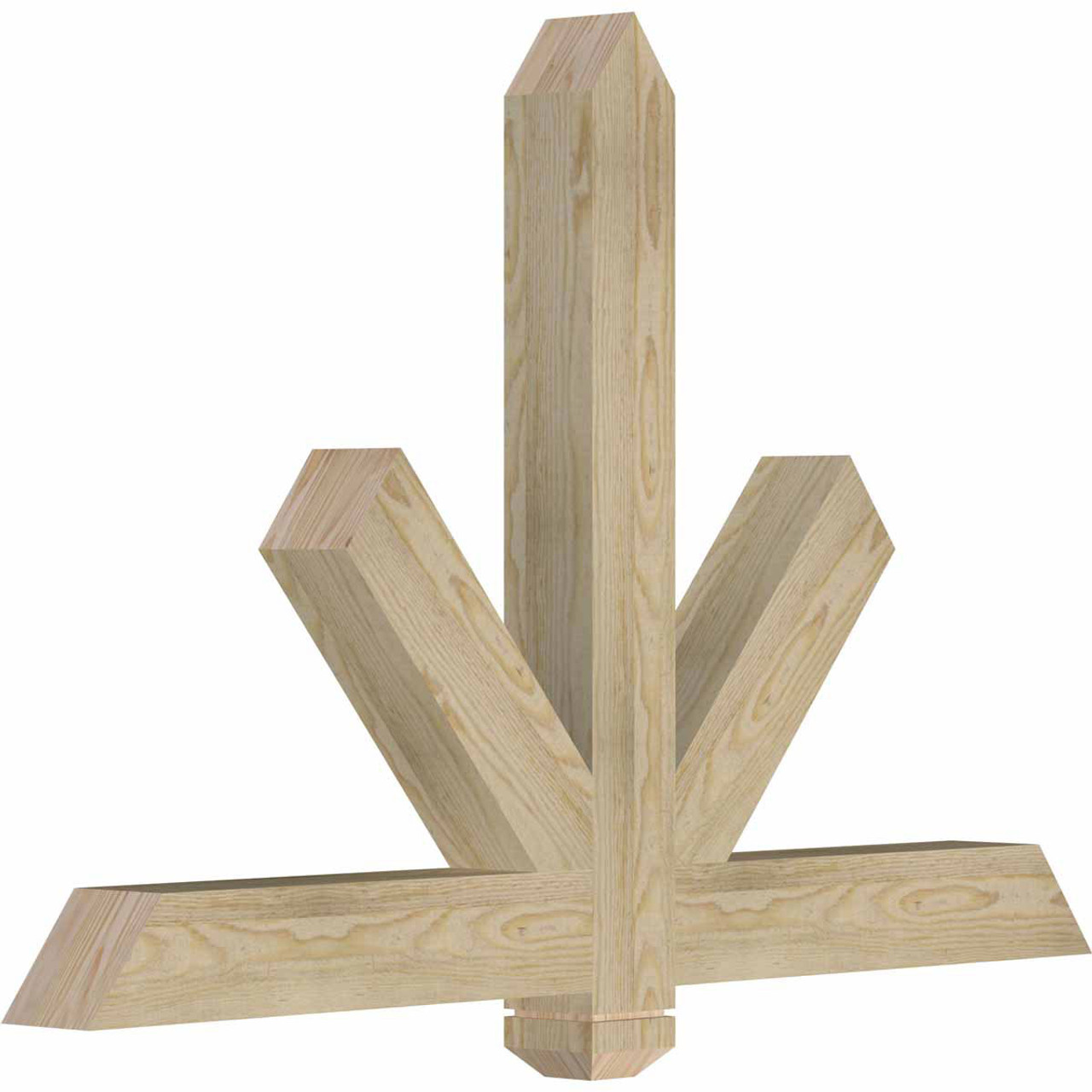 16/12 Pitch Kennewick Rough Sawn Timber Gable Bracket GBW048X32X0404KEN00RDF