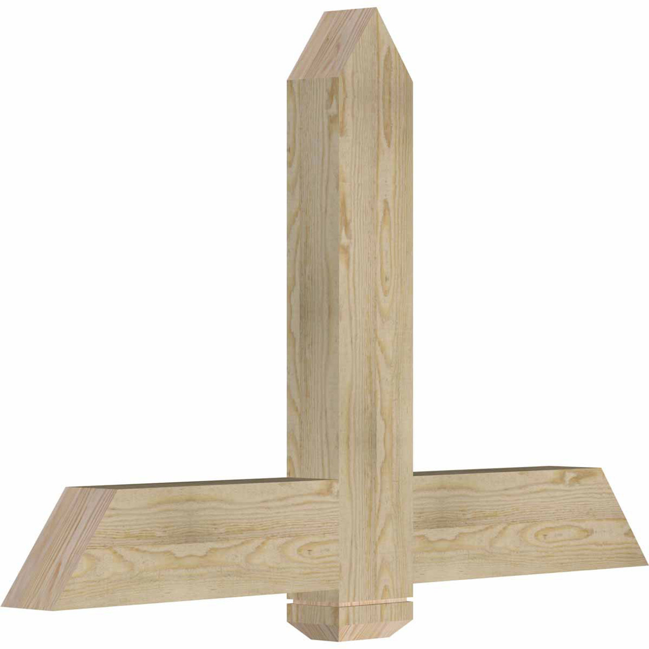 16/12 Pitch Eugene Rough Sawn Timber Gable Bracket GBW048X32X0406EUG00RDF