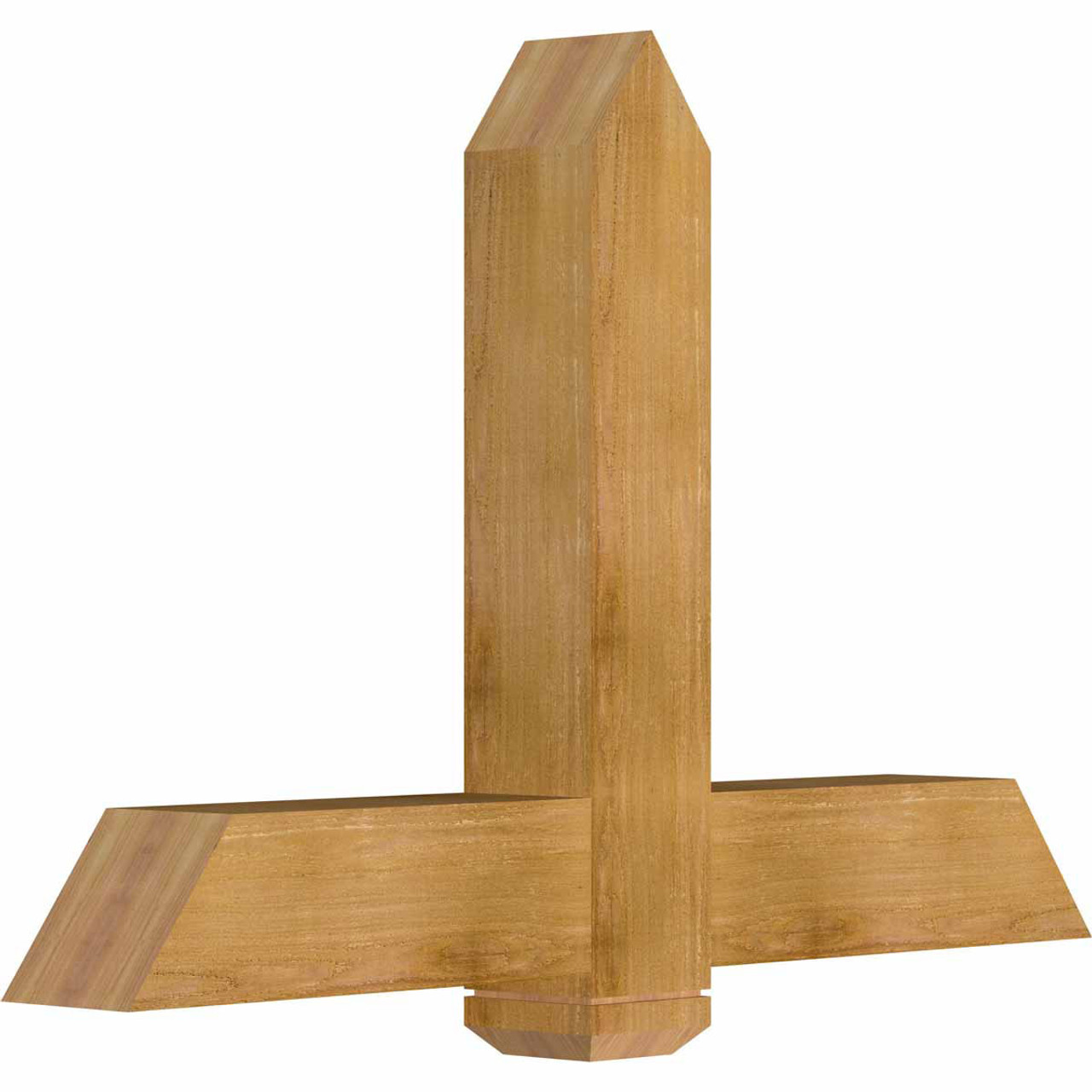 16/12 Pitch Eugene Rough Sawn Timber Gable Bracket GBW048X32X0606EUG00RWR