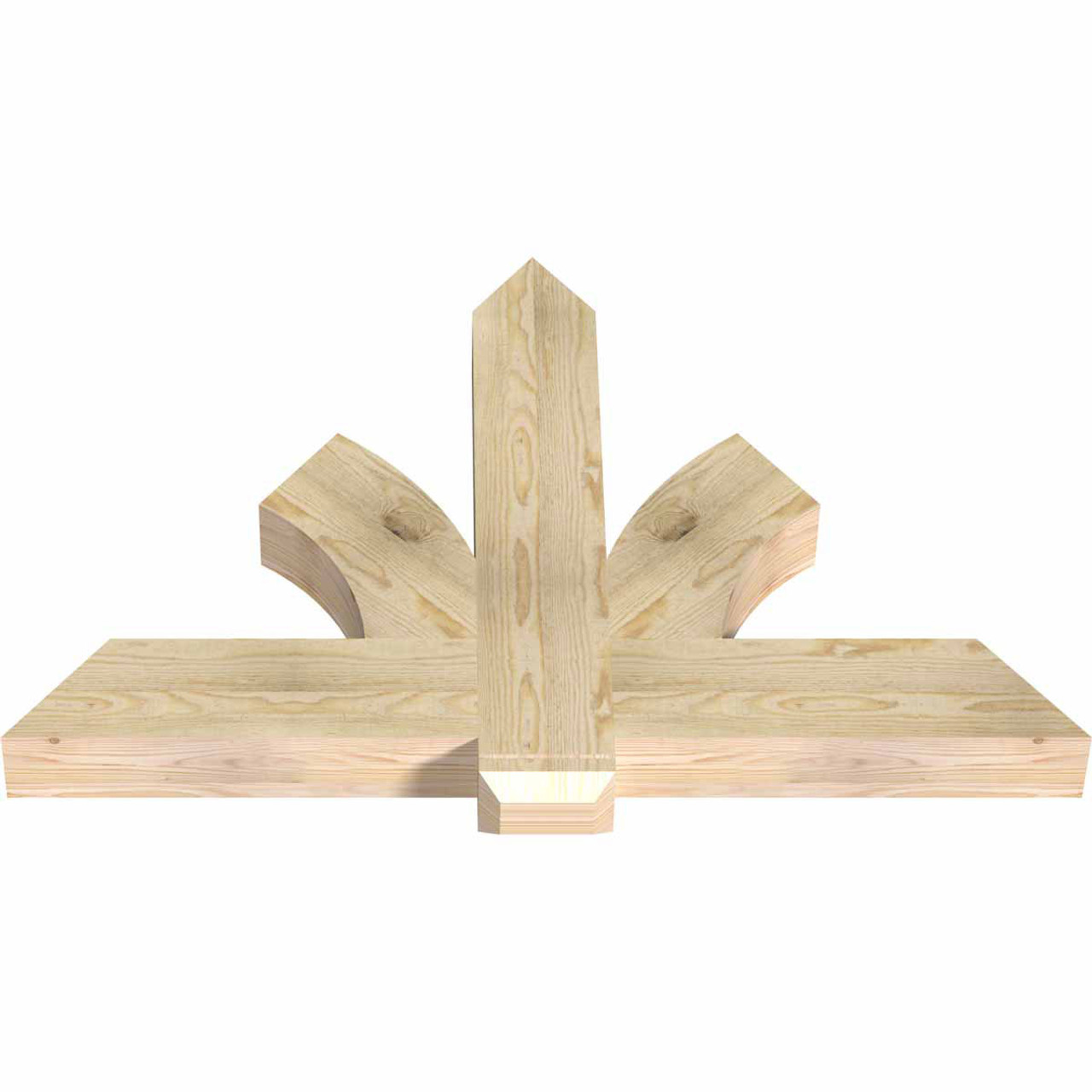 16/12 Pitch Redmond Rough Sawn Timber Gable Bracket GBW048X32X0406RED00RDF