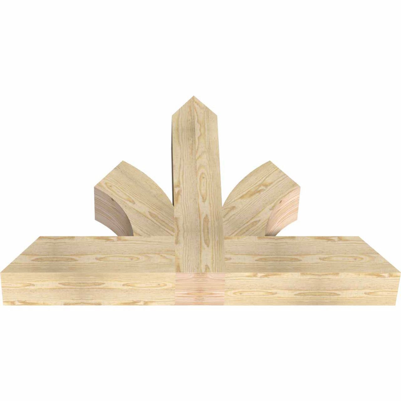 16/12 Pitch Richland Rough Sawn Timber Gable Bracket GBW048X32X0606RIC00RDF