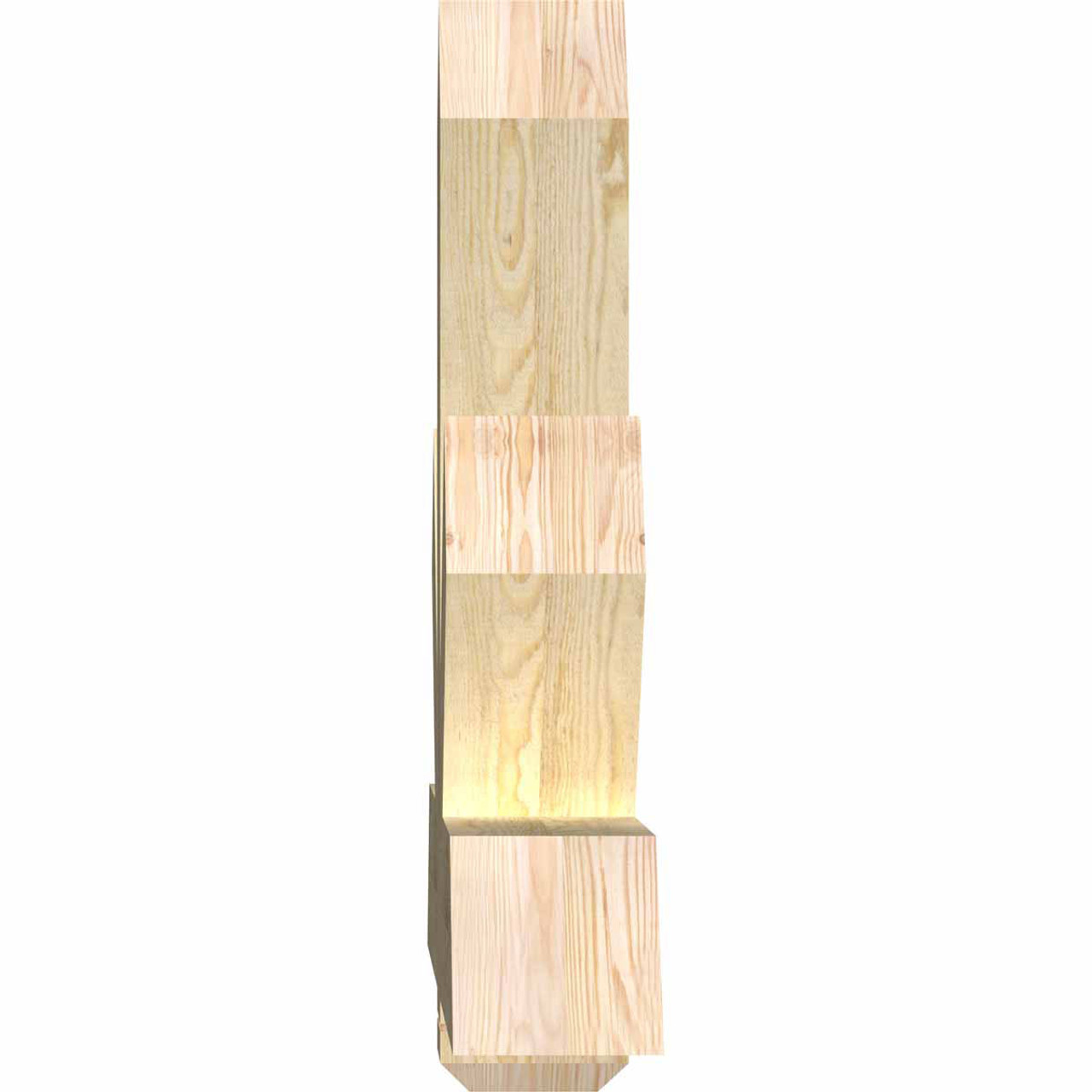 16/12 Pitch Kennewick Rough Sawn Timber Gable Bracket GBW048X32X0606KEN00RDF