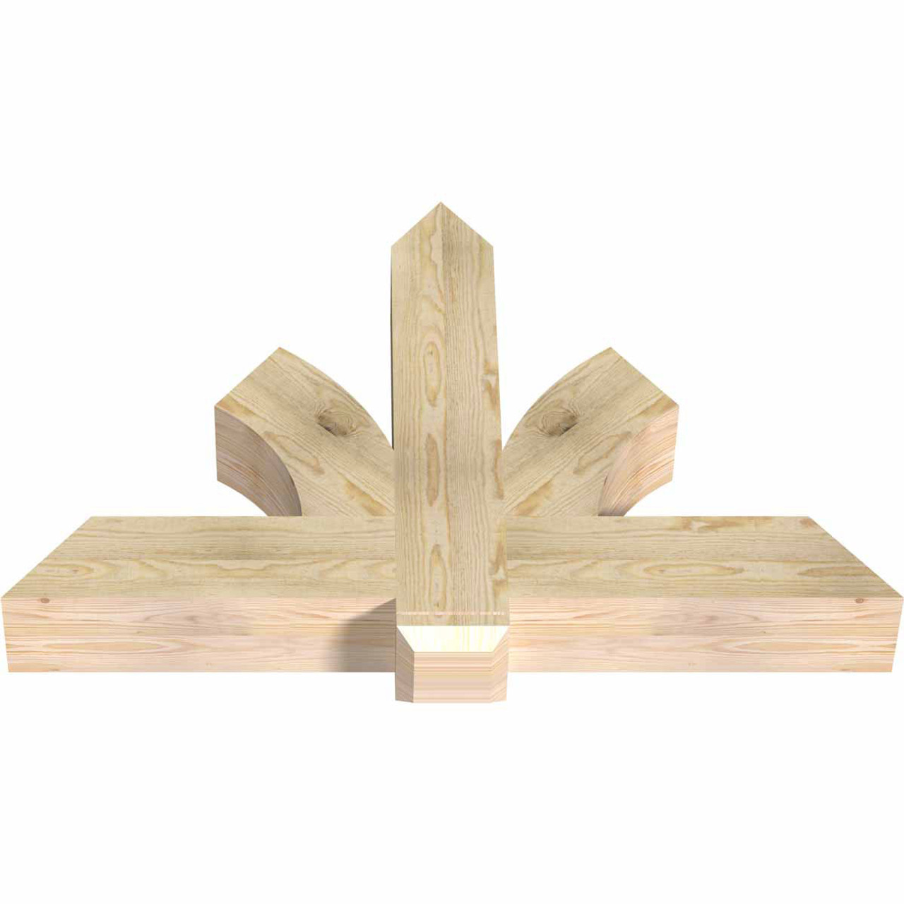 16/12 Pitch Redmond Rough Sawn Timber Gable Bracket GBW048X32X0606RED00RDF