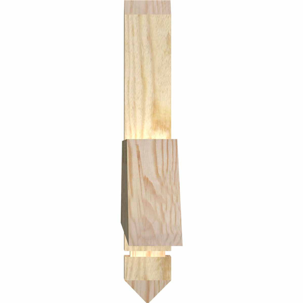 4/12 Pitch Eugene Rough Sawn Timber Gable Bracket GBW060X10X0204EUG00RDF