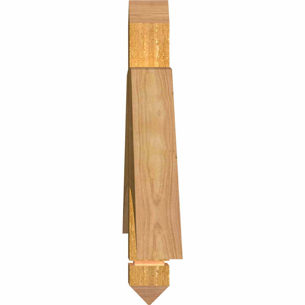 5/12 Pitch Bellingham Rough Sawn Timber Gable Bracket GBW060X12X0206BEL00RWR