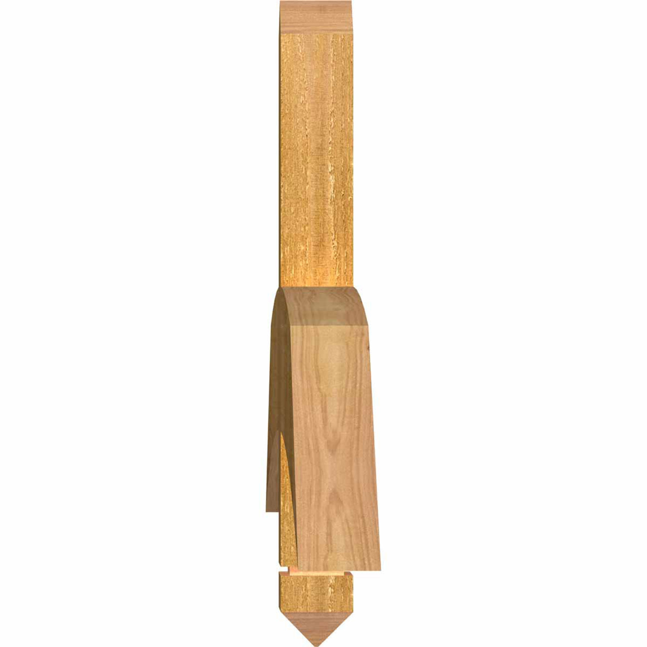 6/12 Pitch Bellingham Rough Sawn Timber Gable Bracket GBW060X15X0204BEL00RWR