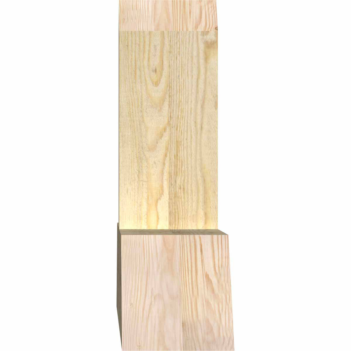 8/12 Pitch Portland Rough Sawn Timber Gable Bracket GBW060X20X0606POR00RDF