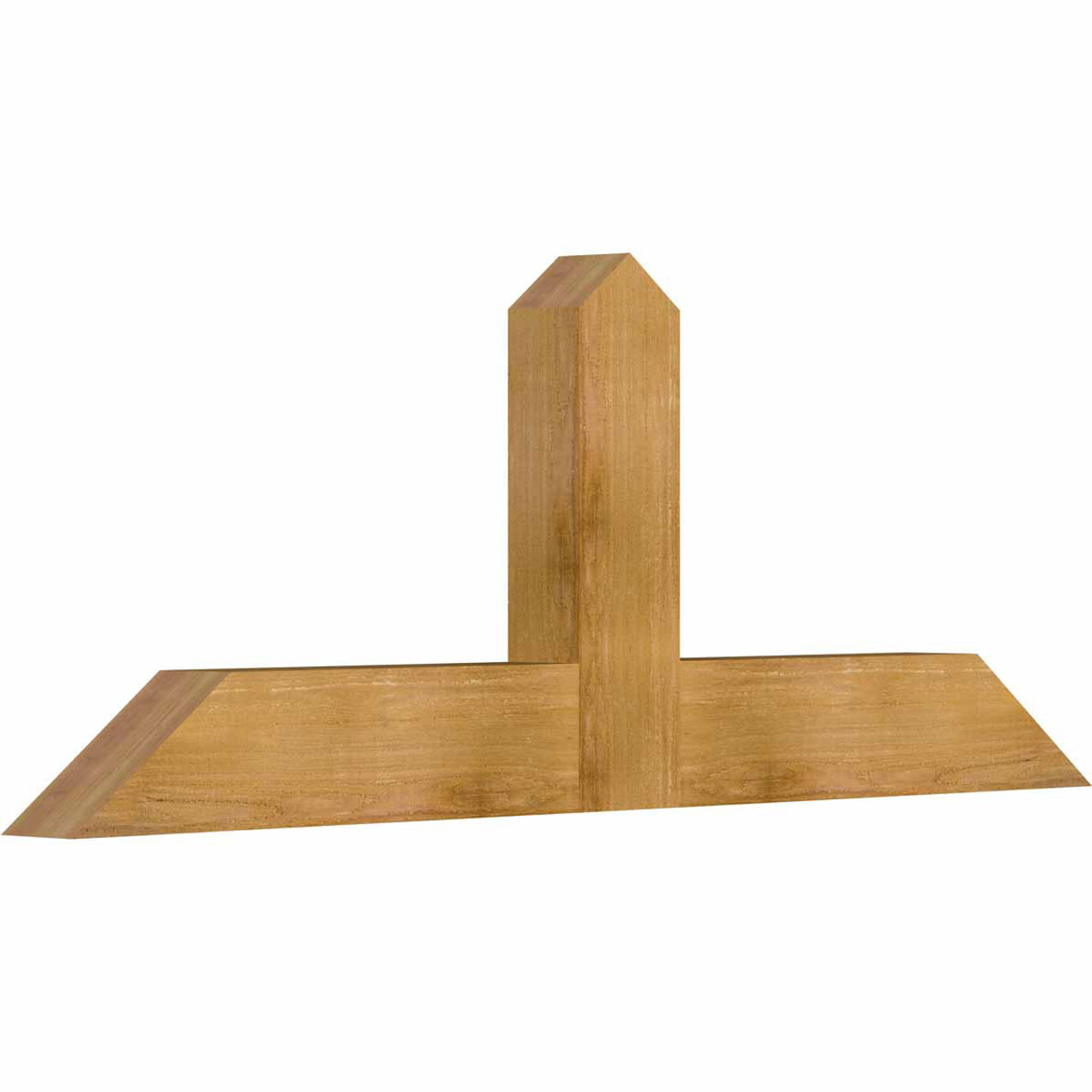 9/12 Pitch Portland Rough Sawn Timber Gable Bracket GBW060X22X0406POR00RWR