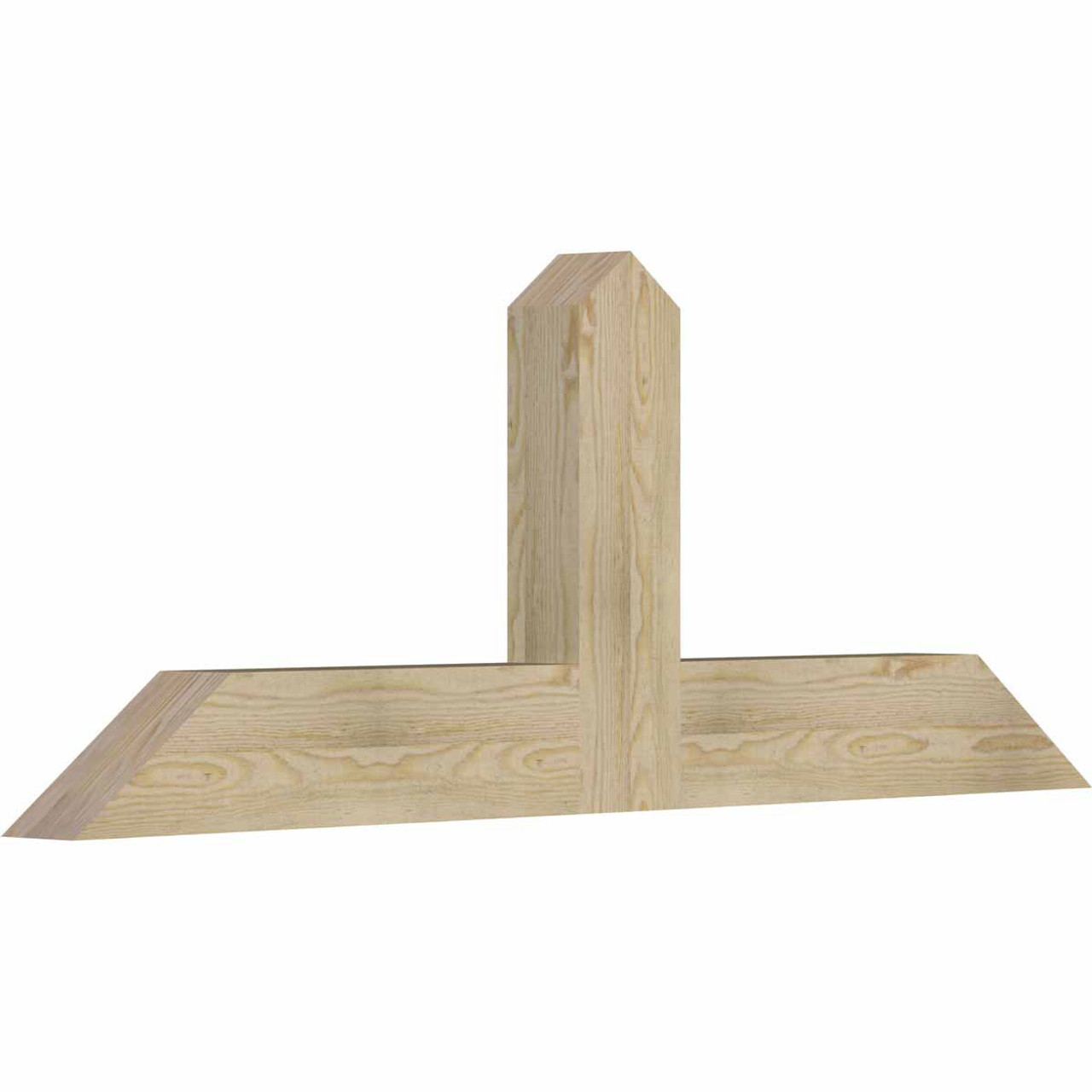 9/12 Pitch Portland Rough Sawn Timber Gable Bracket GBW060X22X0406POR00RDF