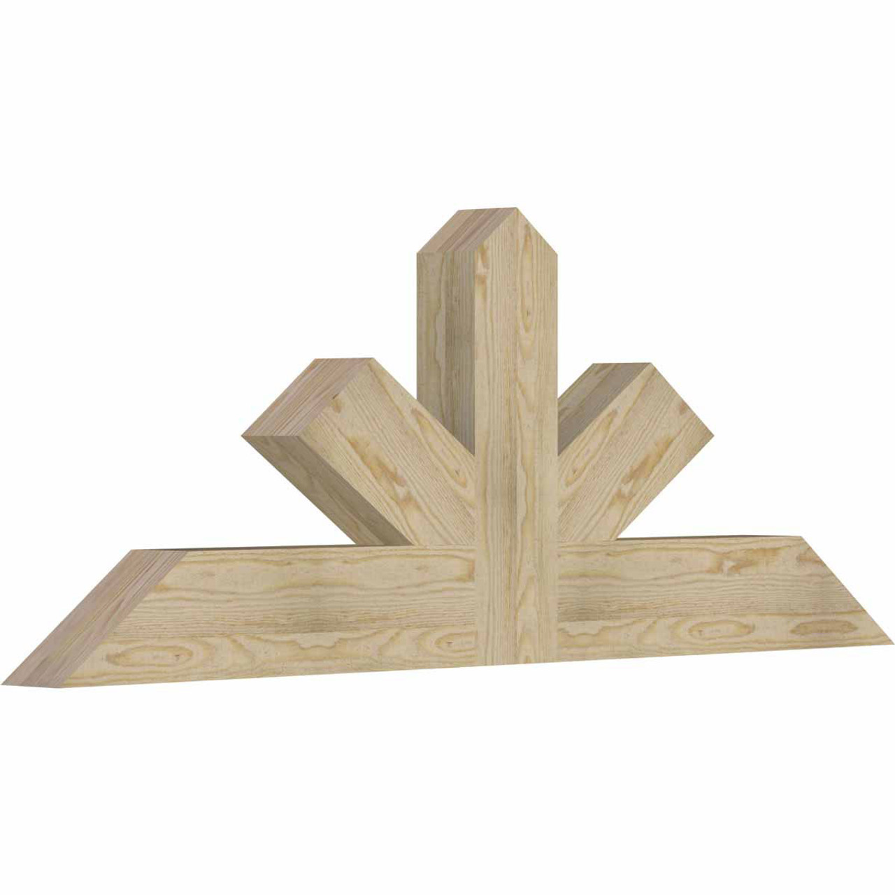 9/12 Pitch Saratoga Rough Sawn Timber Gable Bracket GBW060X22X0406SAR00RDF