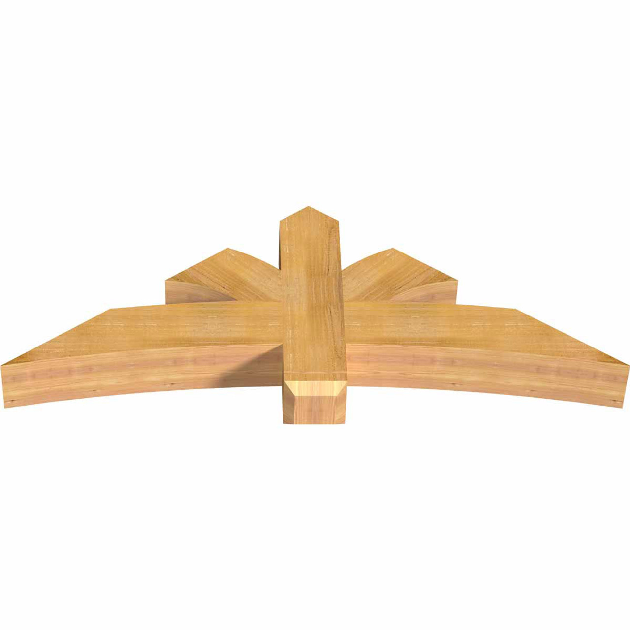 9/12 Pitch Davenport Rough Sawn Timber Gable Bracket GBW060X22X0606DAV00RWR