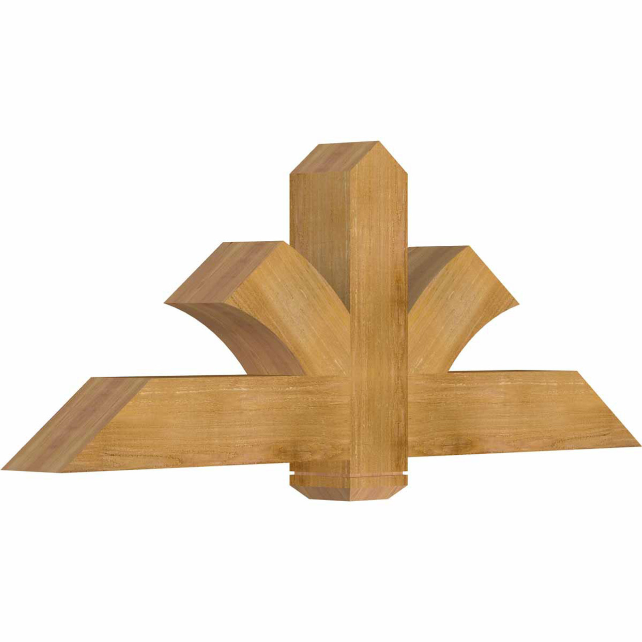 9/12 Pitch Redmond Rough Sawn Timber Gable Bracket GBW060X22X0606RED00RWR