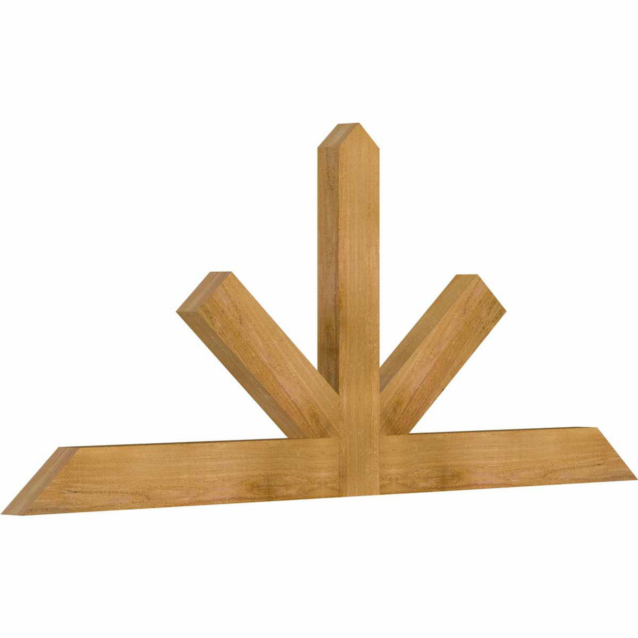 10/12 Pitch Saratoga Rough Sawn Timber Gable Bracket GBW060X25X0204SAR00RWR