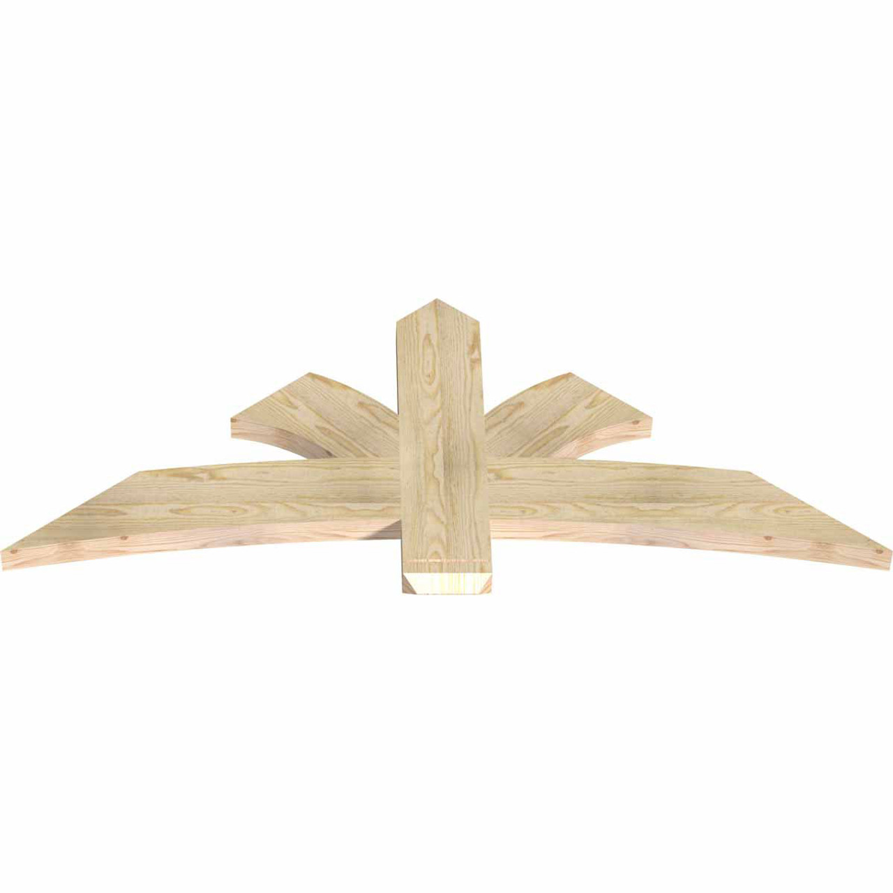 10/12 Pitch Davenport Rough Sawn Timber Gable Bracket GBW060X25X0206DAV00RDF