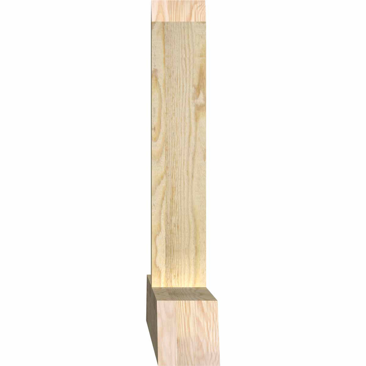 10/12 Pitch Portland Rough Sawn Timber Gable Bracket GBW060X25X0404POR00RDF