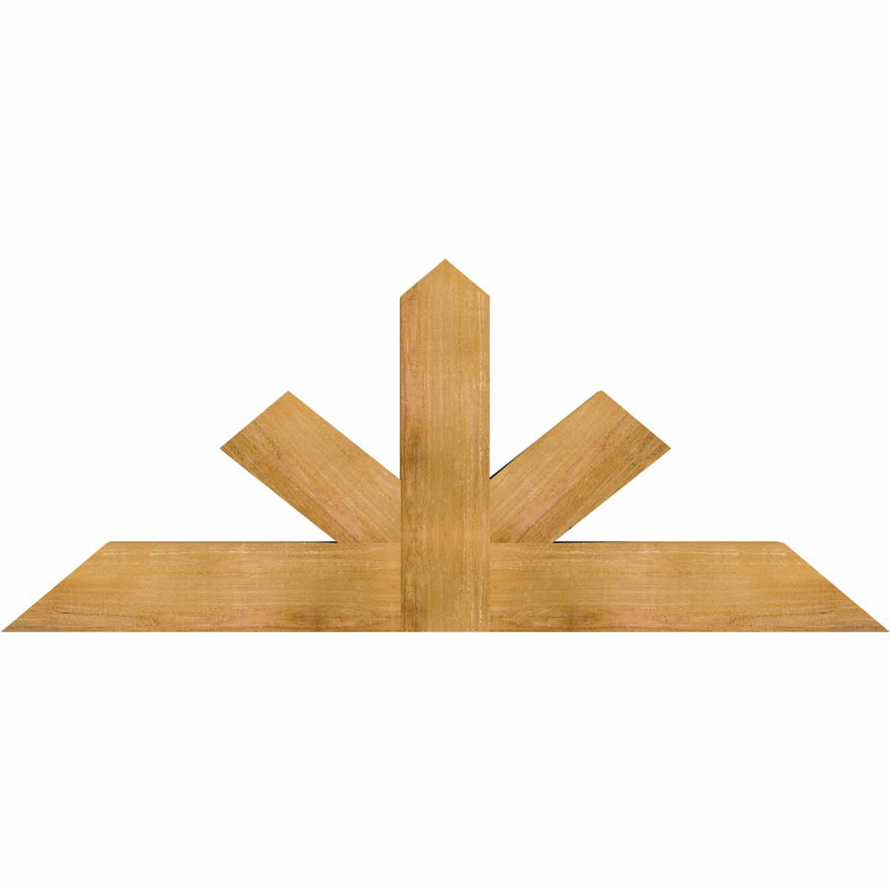 10/12 Pitch Saratoga Rough Sawn Timber Gable Bracket GBW060X25X0406SAR00RWR