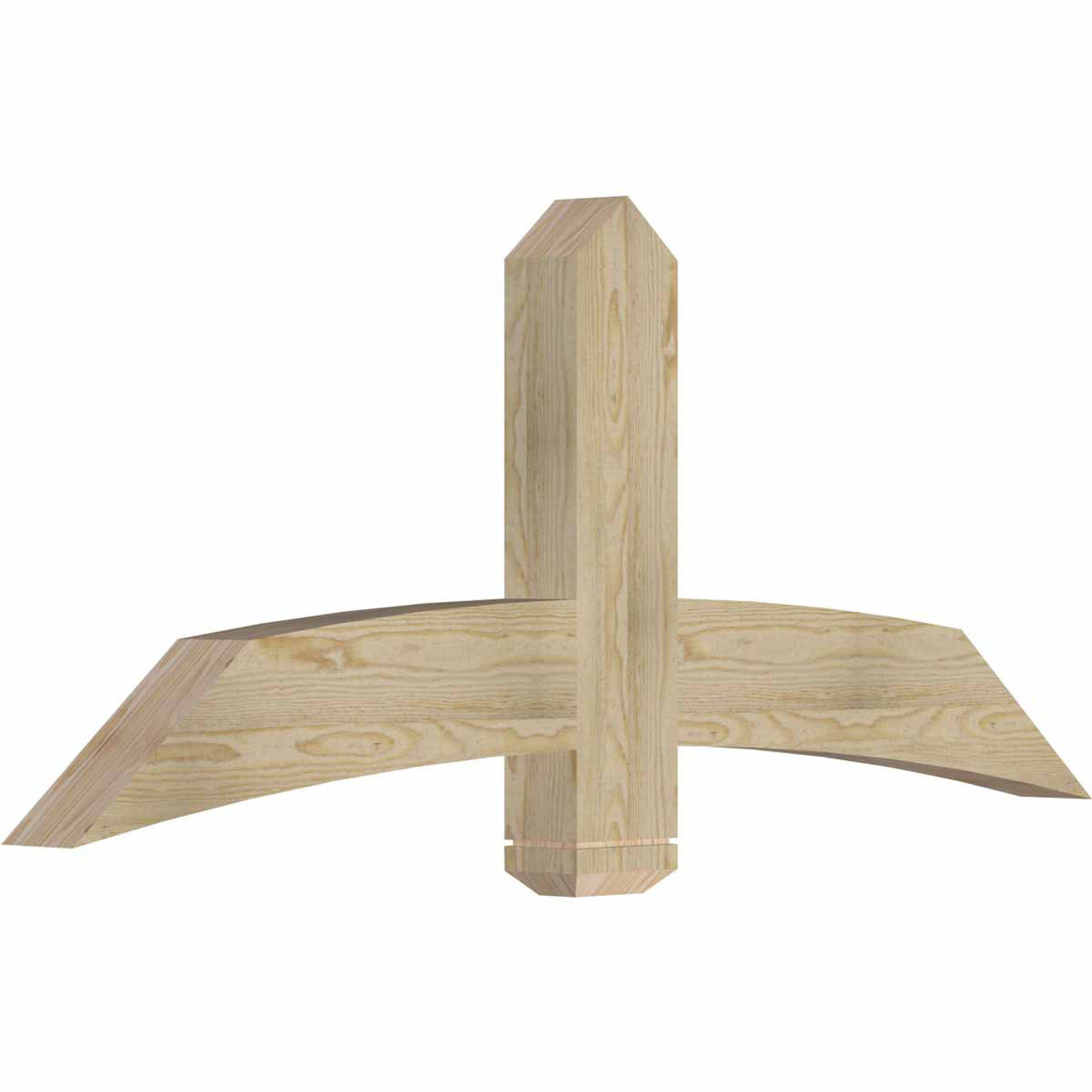 10/12 Pitch Bellingham Rough Sawn Timber Gable Bracket GBW060X25X0406BEL00RDF