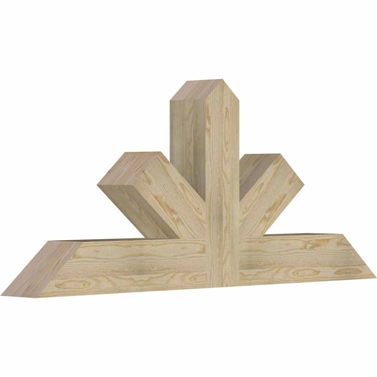 10/12 Pitch Saratoga Rough Sawn Timber Gable Bracket GBW060X25X0606SAR00RDF