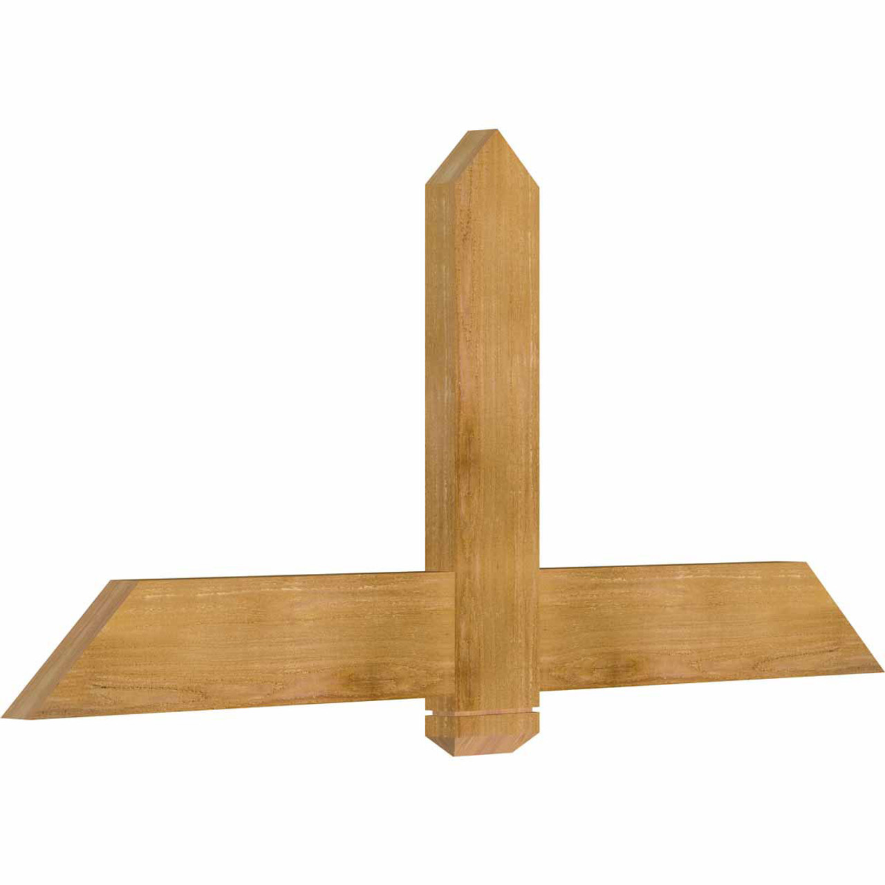 11/12 Pitch Eugene Rough Sawn Timber Gable Bracket GBW060X27X0206EUG00RWR