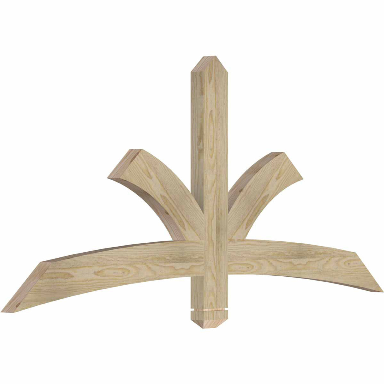 11/12 Pitch Davenport Rough Sawn Timber Gable Bracket GBW060X27X0204DAV00RDF