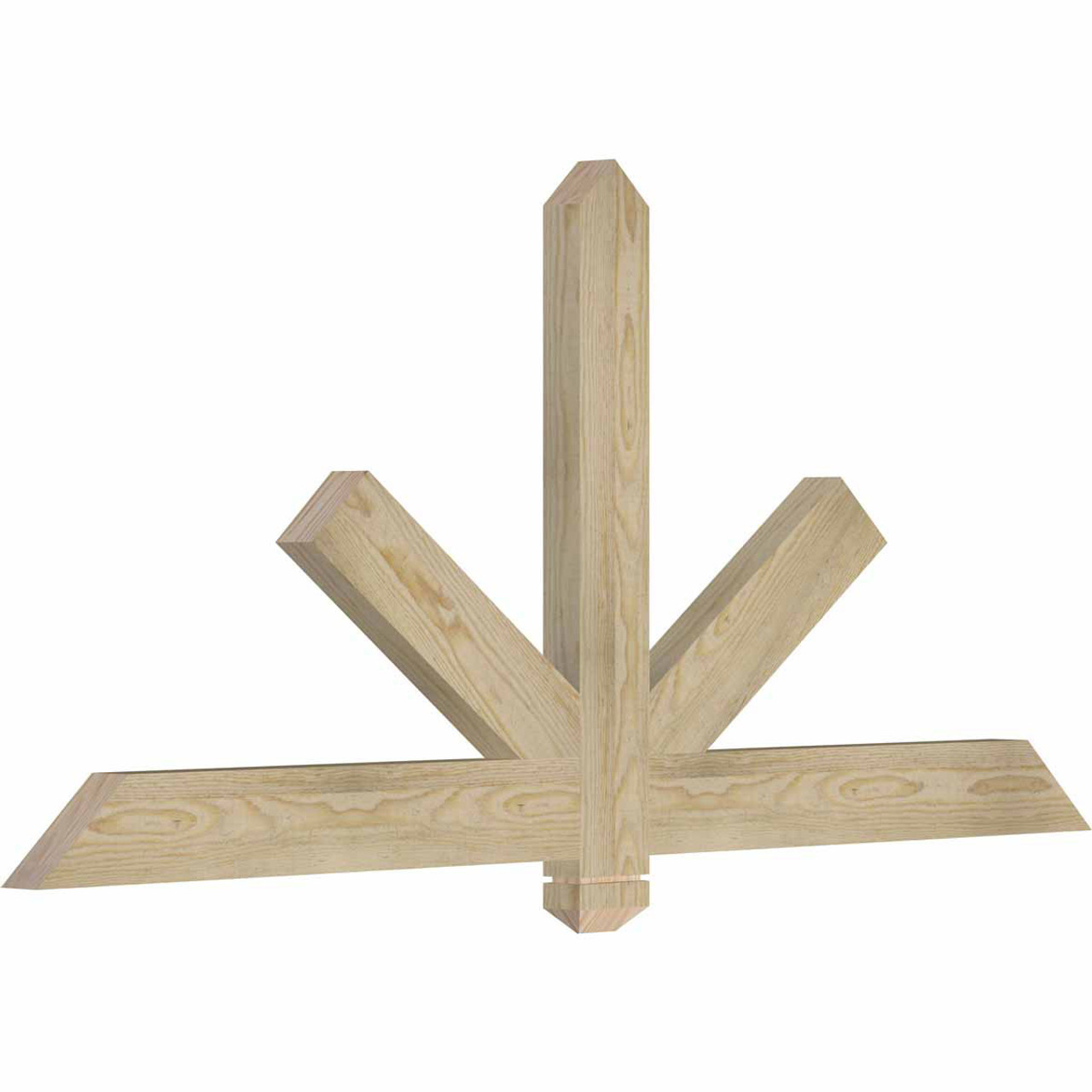 11/12 Pitch Kennewick Rough Sawn Timber Gable Bracket GBW060X27X0204KEN00RDF