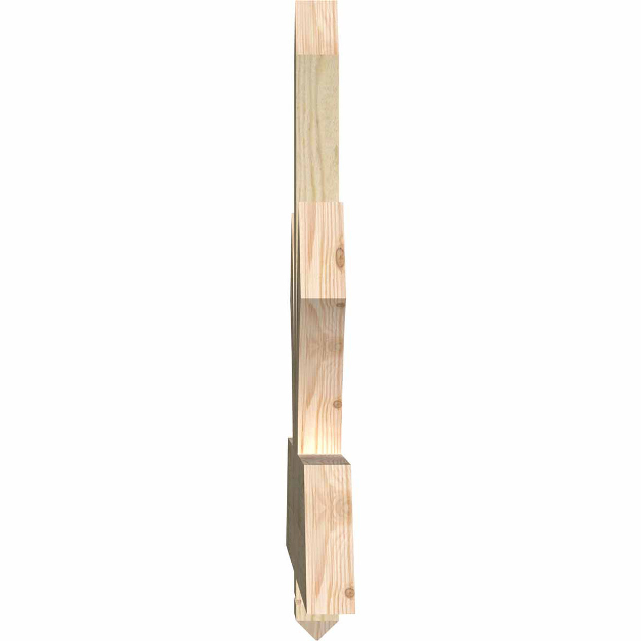 11/12 Pitch Redmond Rough Sawn Timber Gable Bracket GBW060X27X0206RED00RDF