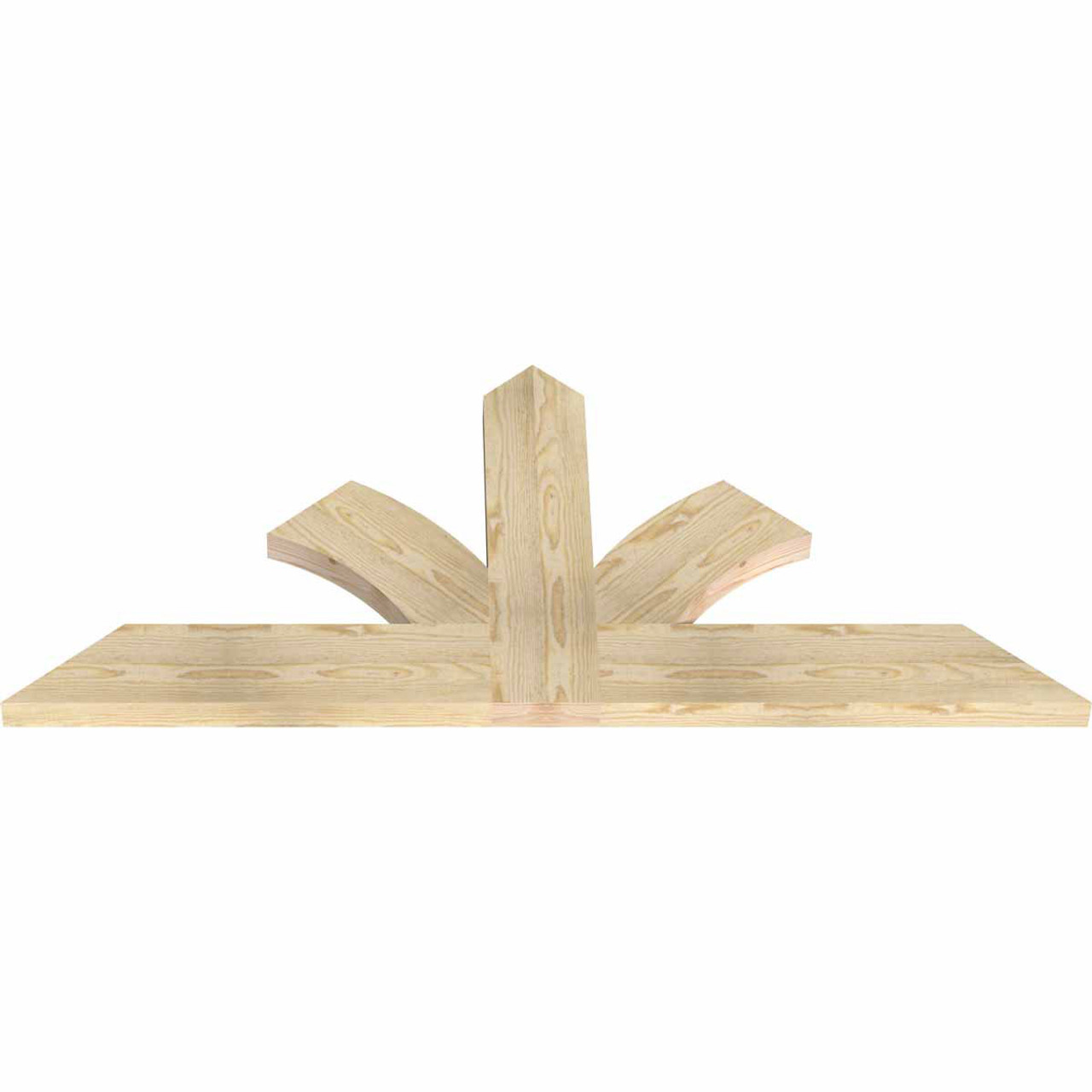 11/12 Pitch Richland Rough Sawn Timber Gable Bracket GBW060X27X0206RIC00RDF