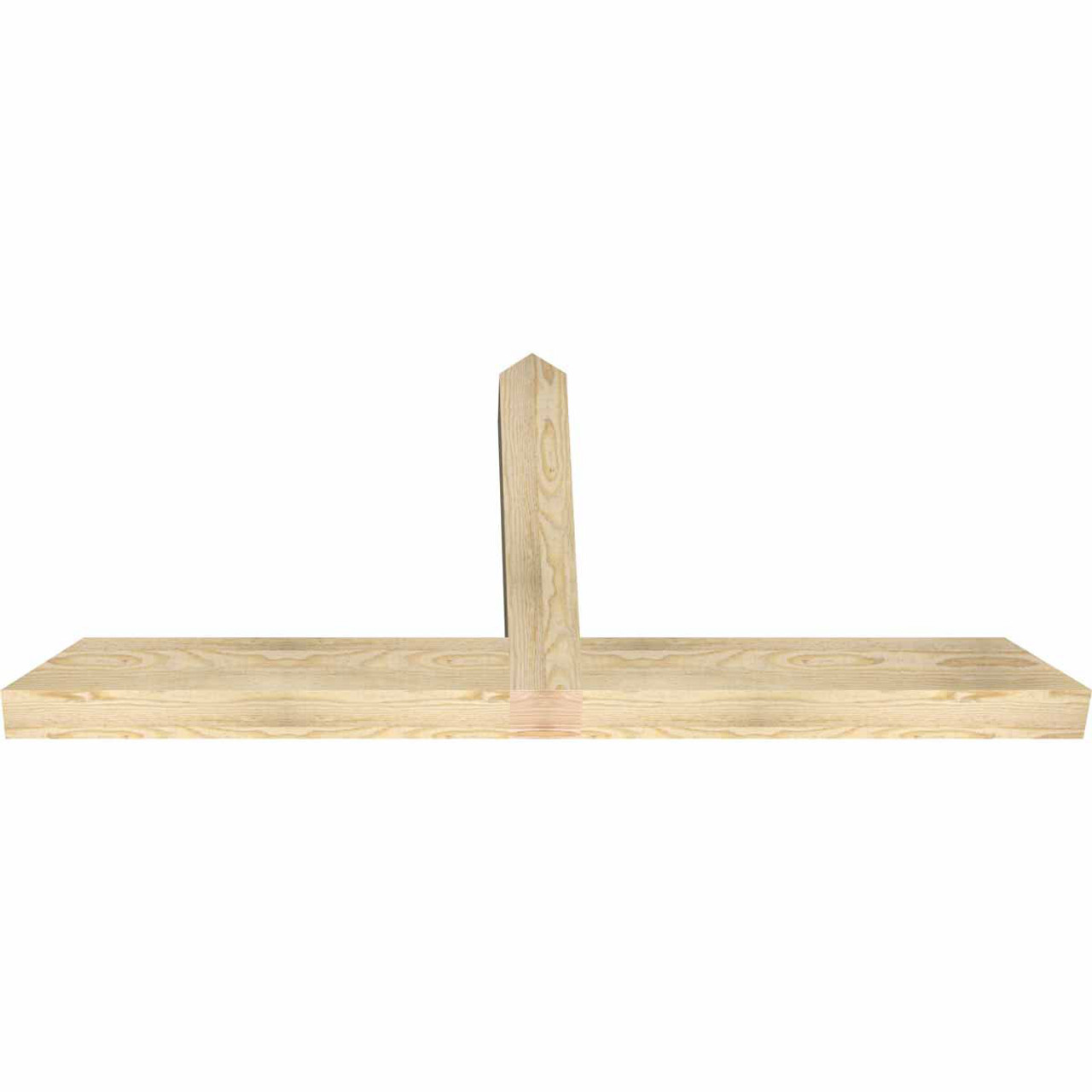 11/12 Pitch Portland Rough Sawn Timber Gable Bracket GBW060X27X0404POR00RDF