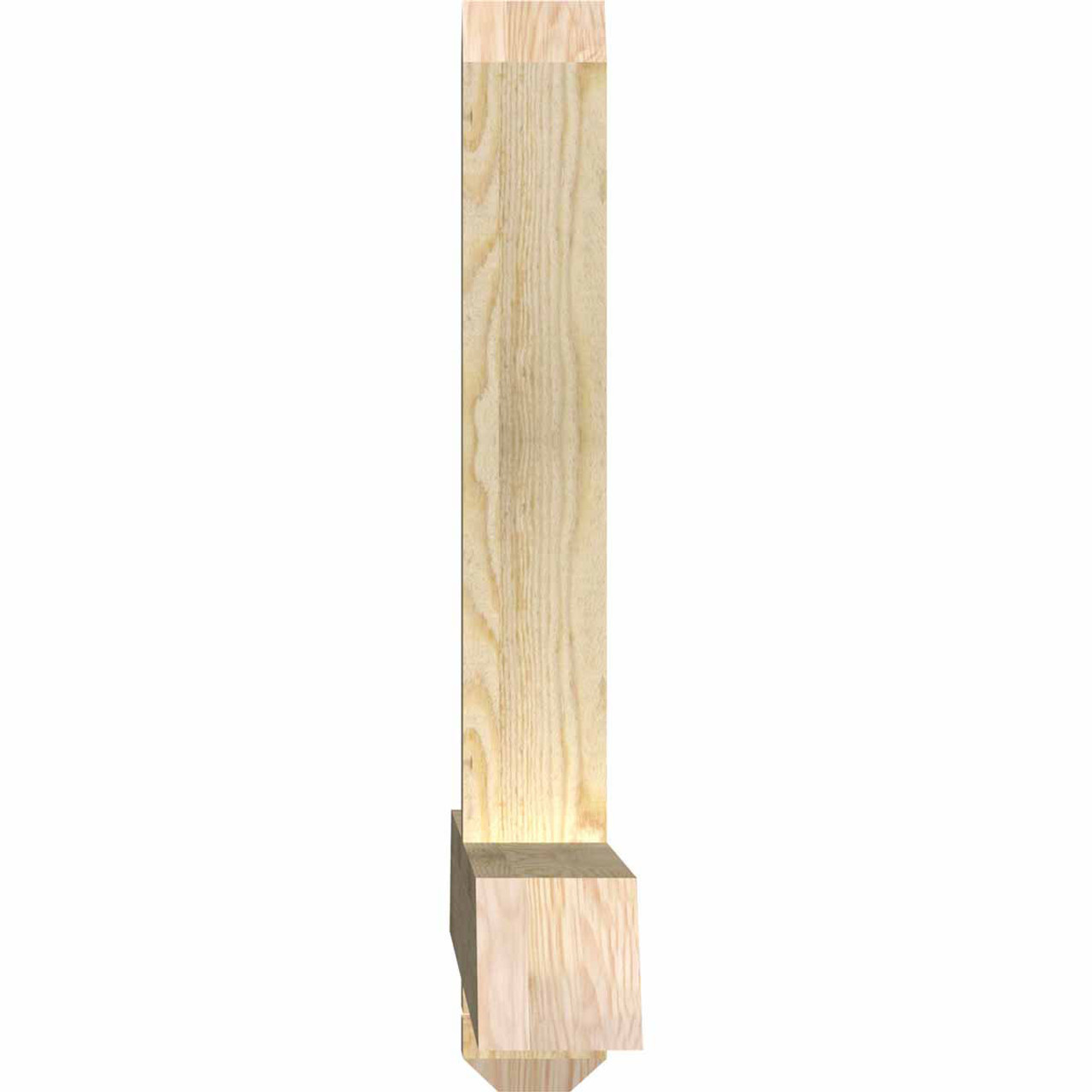 11/12 Pitch Eugene Rough Sawn Timber Gable Bracket GBW060X27X0404EUG00RDF