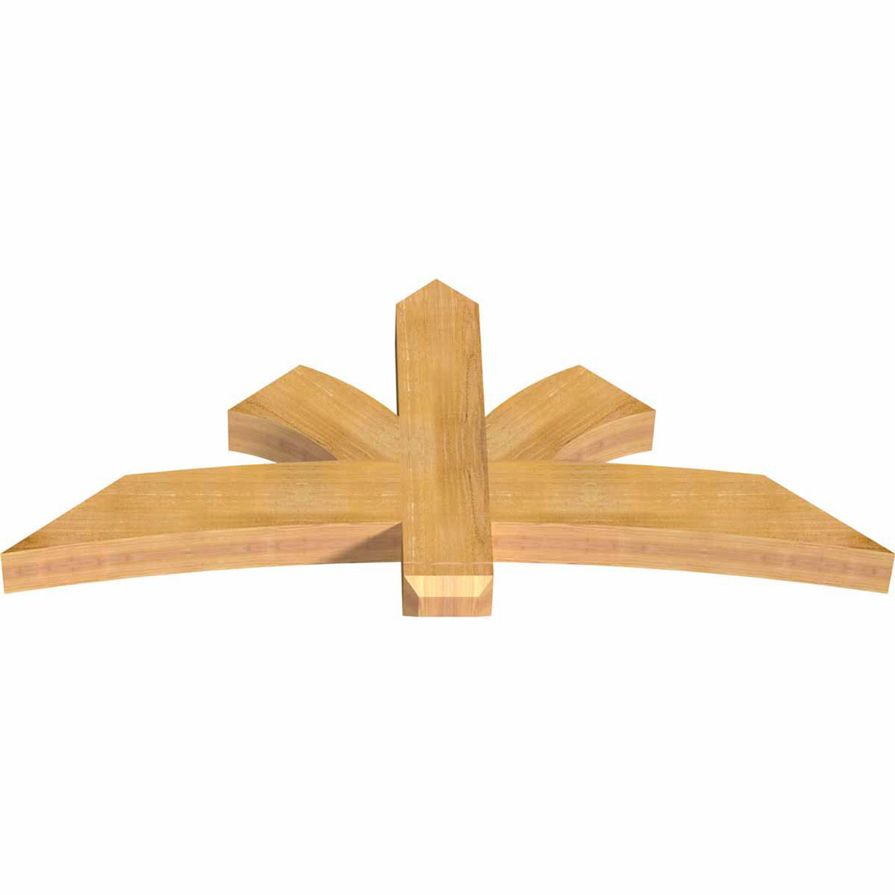 11/12 Pitch Davenport Rough Sawn Timber Gable Bracket GBW060X27X0406DAV00RWR