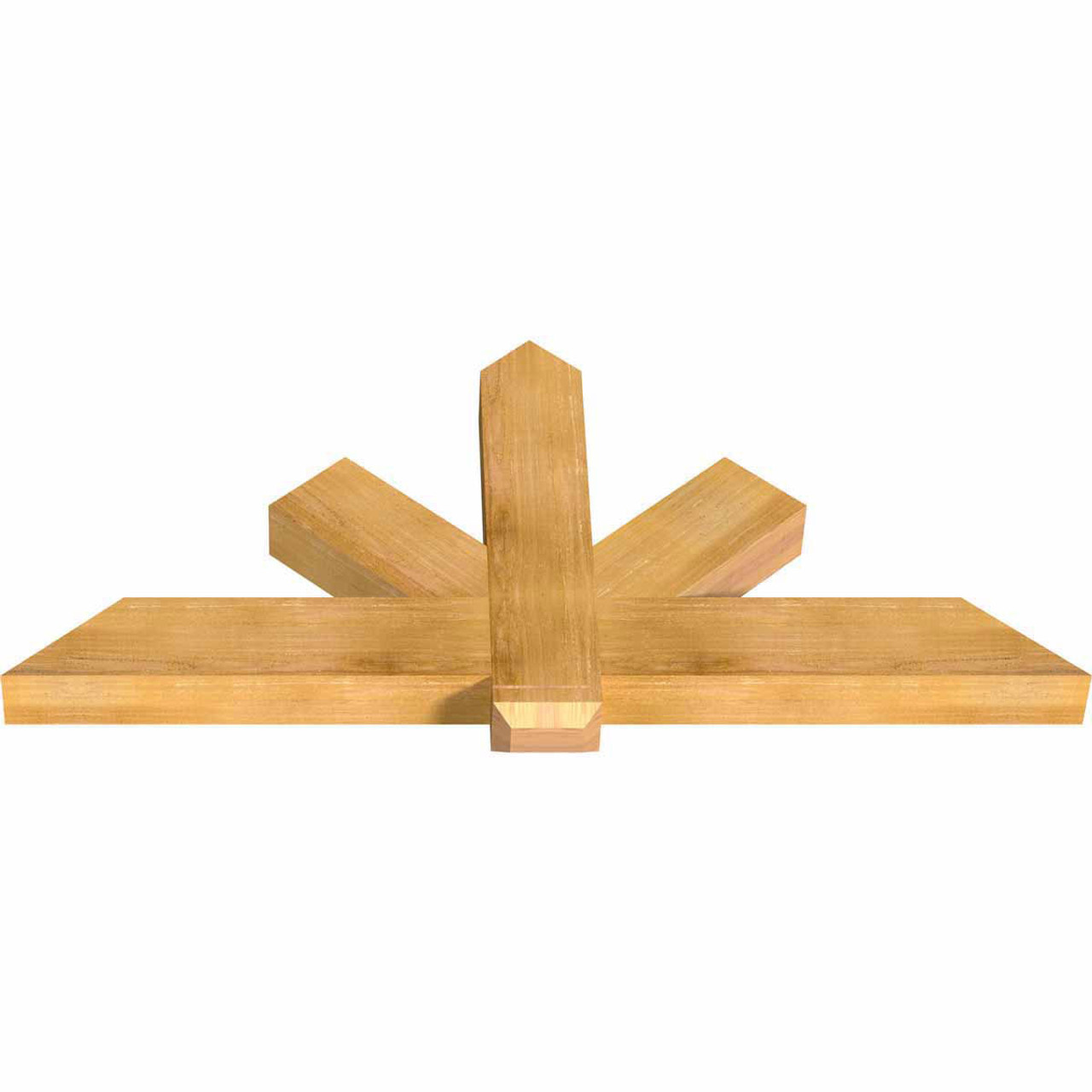 11/12 Pitch Kennewick Rough Sawn Timber Gable Bracket GBW060X27X0406KEN00RWR