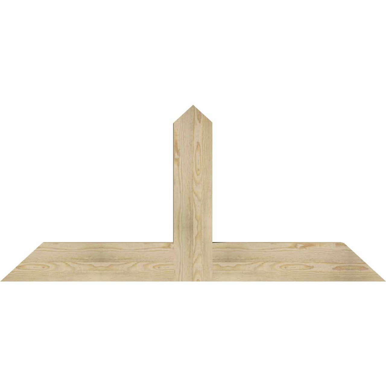 11/12 Pitch Portland Rough Sawn Timber Gable Bracket GBW060X27X0406POR00RDF