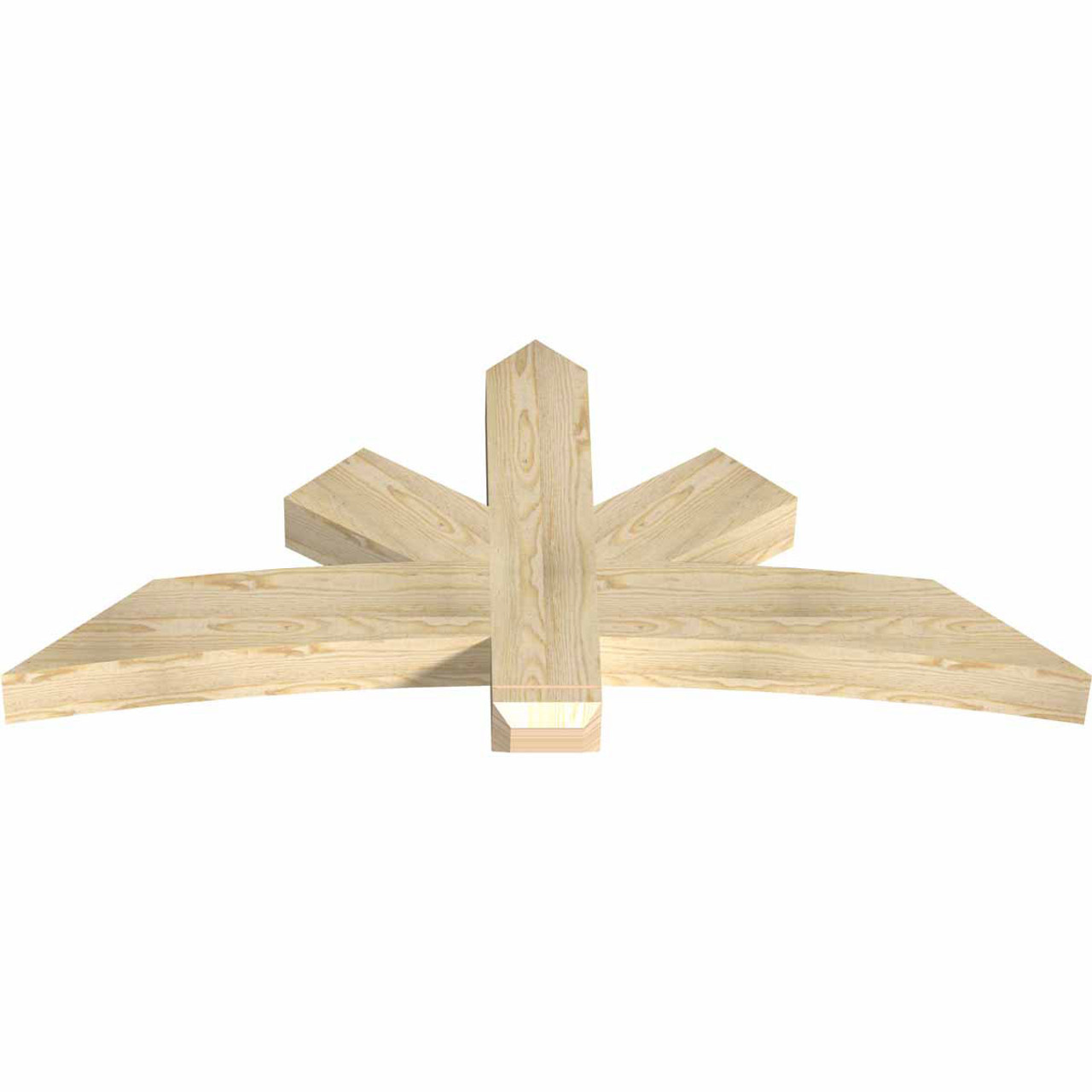 11/12 Pitch Alberta Rough Sawn Timber Gable Bracket GBW060X27X0406ALB00RDF