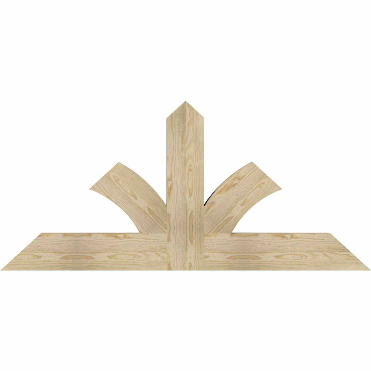 11/12 Pitch Richland Rough Sawn Timber Gable Bracket GBW060X27X0406RIC00RDF