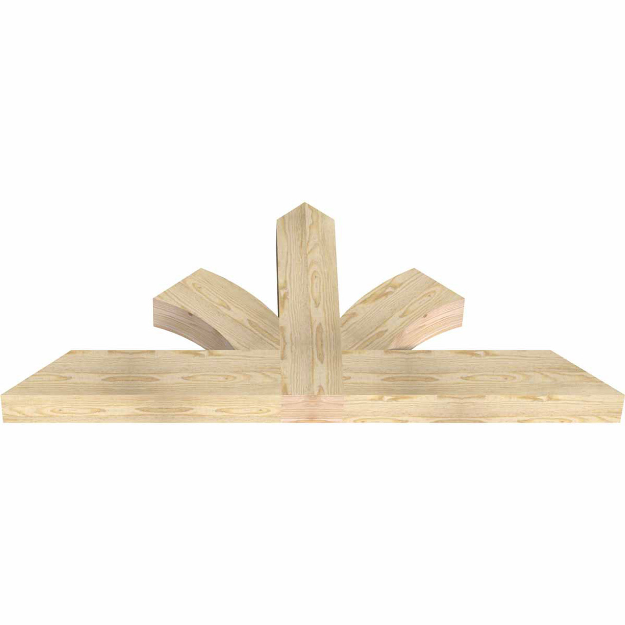 11/12 Pitch Richland Rough Sawn Timber Gable Bracket GBW060X27X0406RIC00RDF