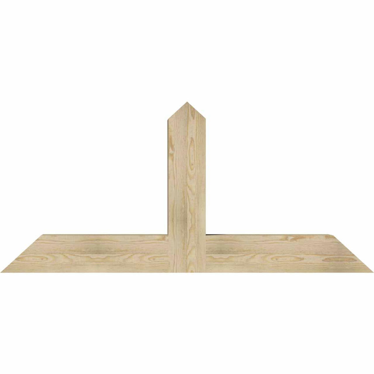 11/12 Pitch Portland Rough Sawn Timber Gable Bracket GBW060X27X0606POR00RDF