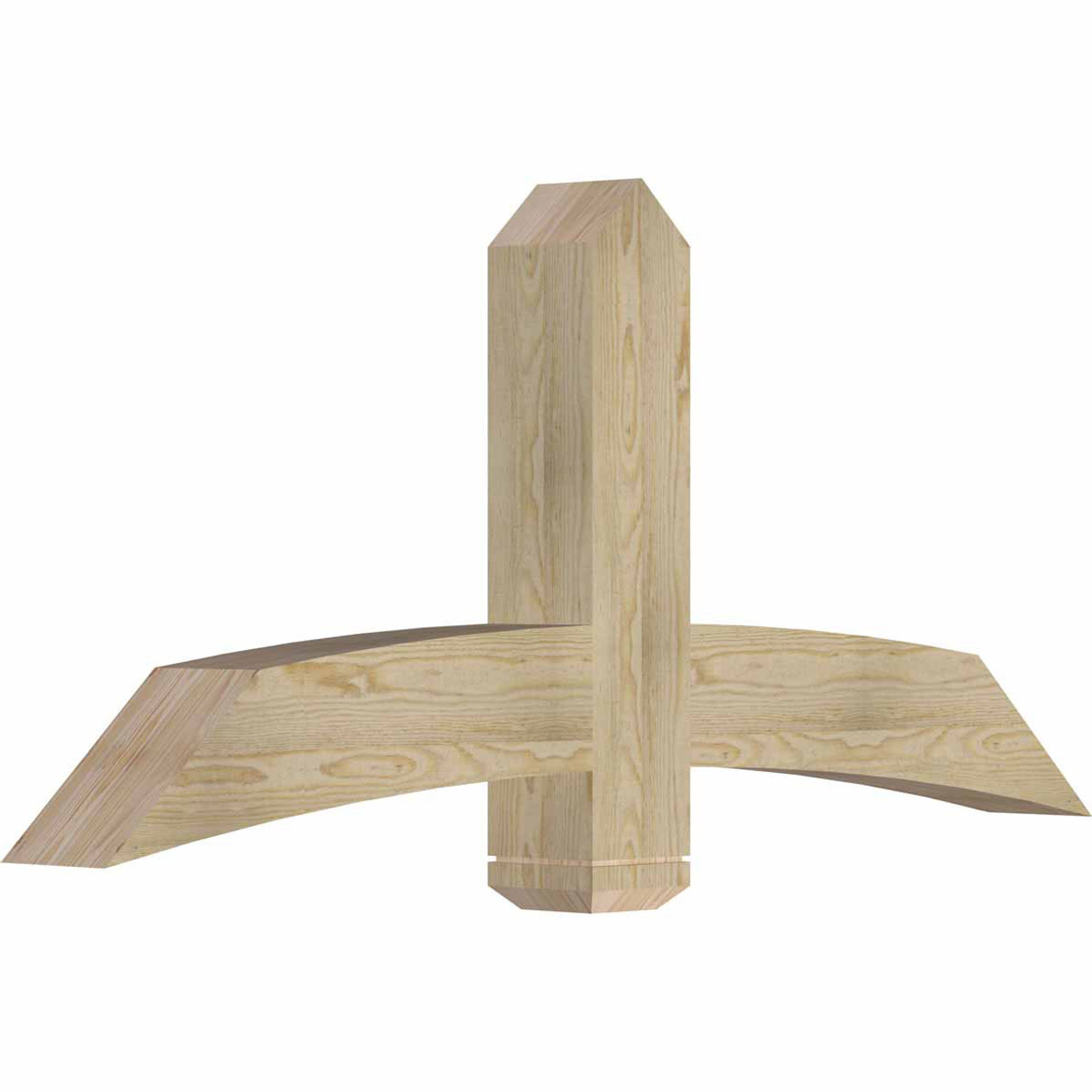 11/12 Pitch Bellingham Rough Sawn Timber Gable Bracket GBW060X27X0606BEL00RDF